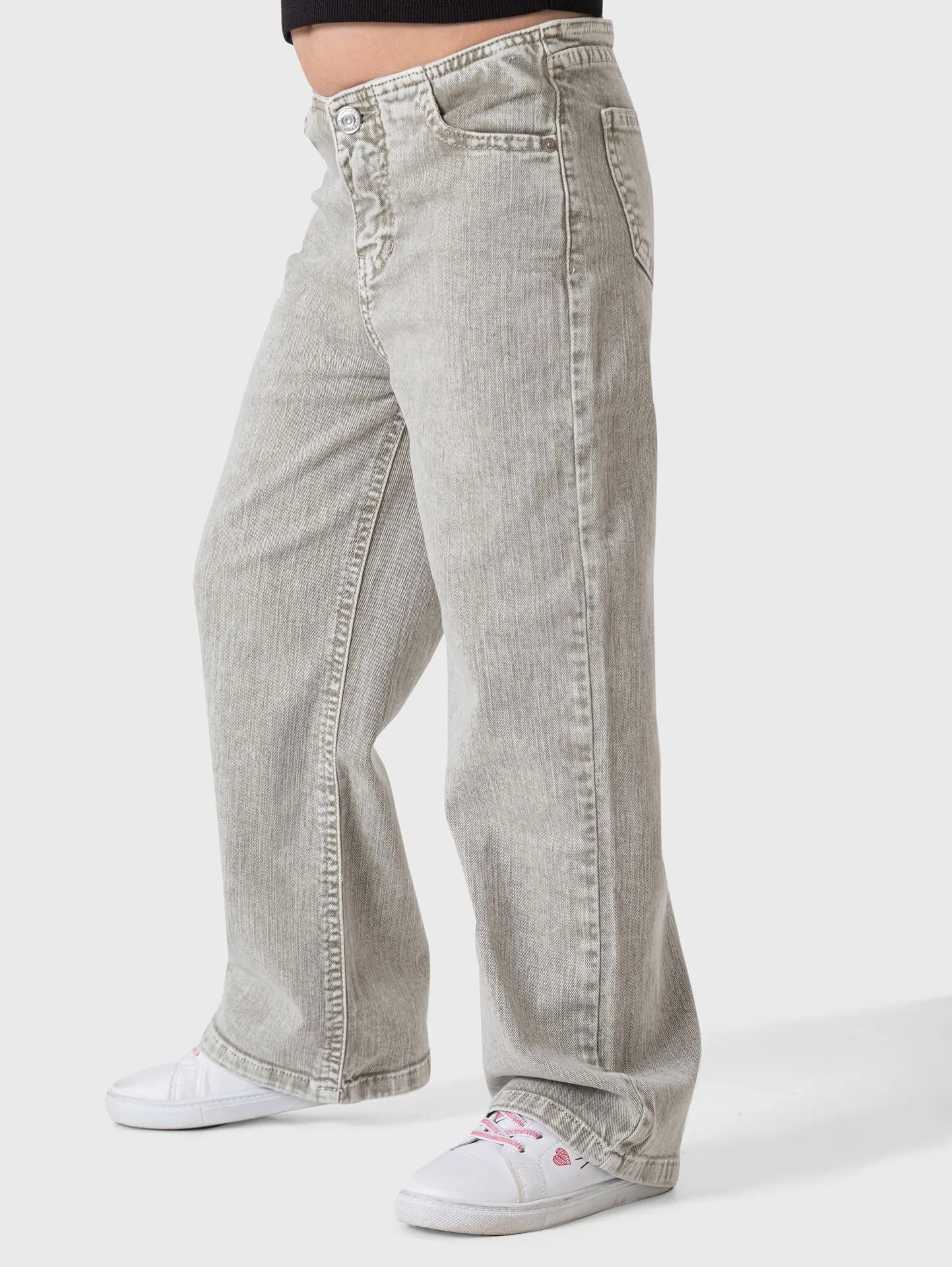 Wide Leg Gabardine Pants