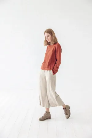 Wide Leg Linen Pants