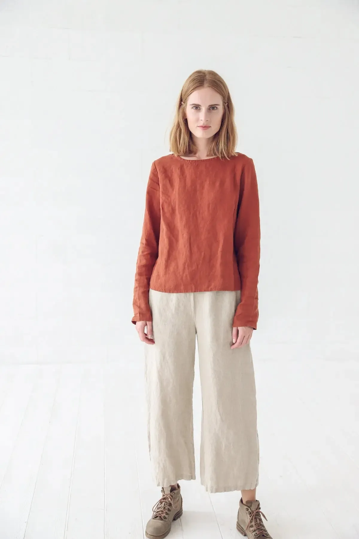 Wide Leg Linen Pants