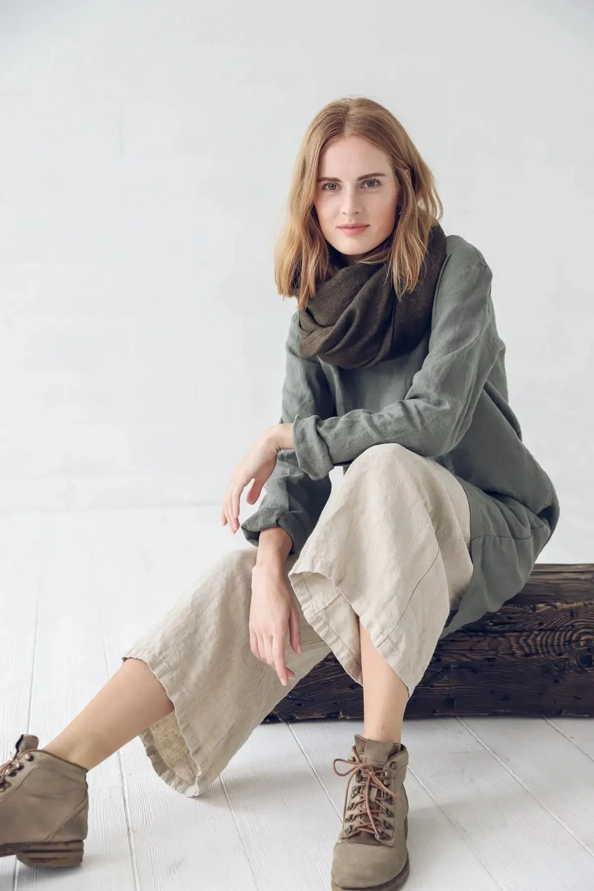 Wide Leg Linen Pants