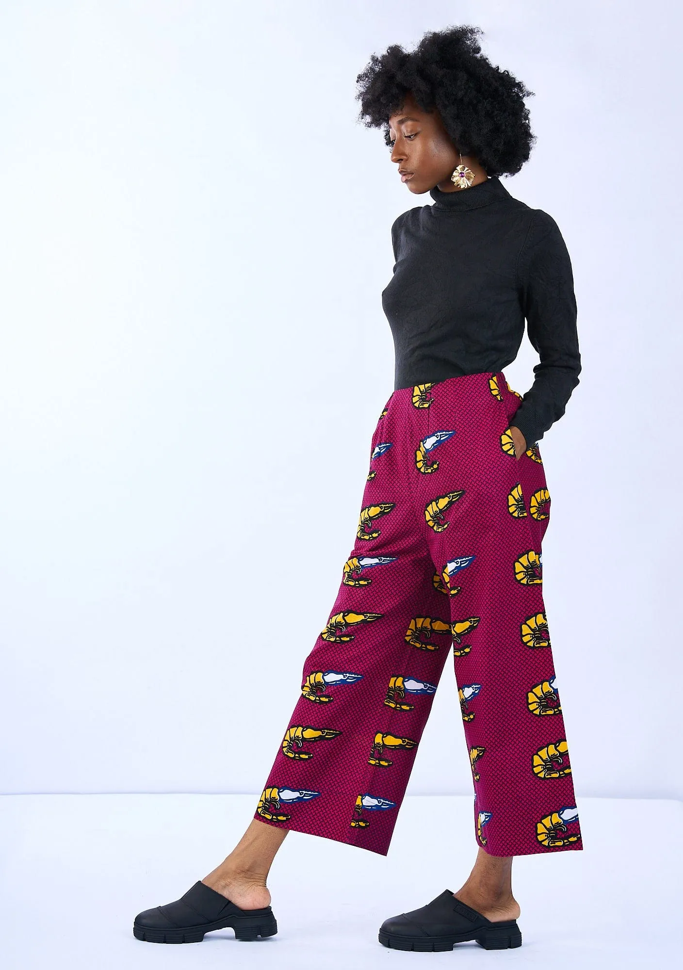 Wide Leg Pants - Prawns