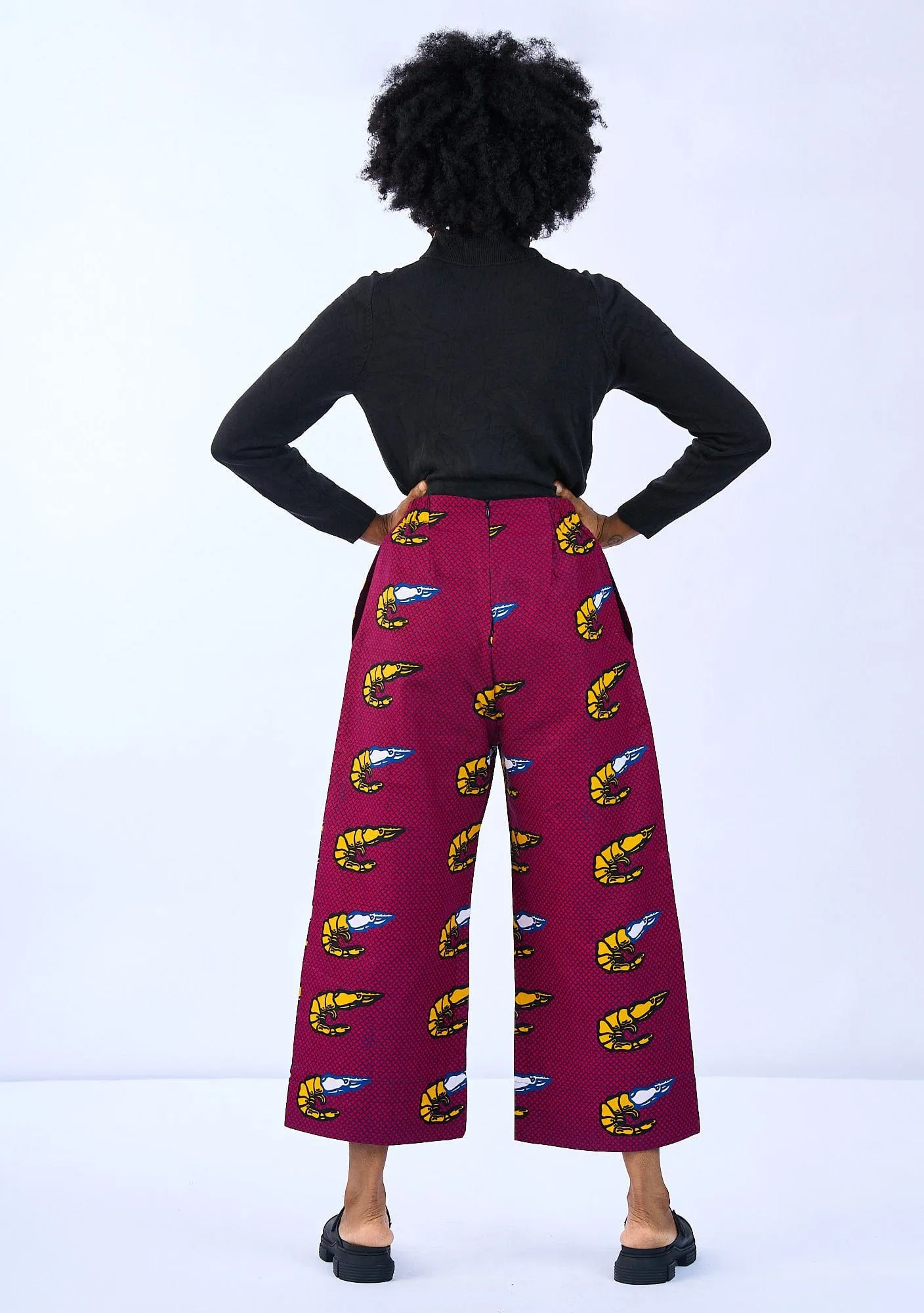 Wide Leg Pants - Prawns
