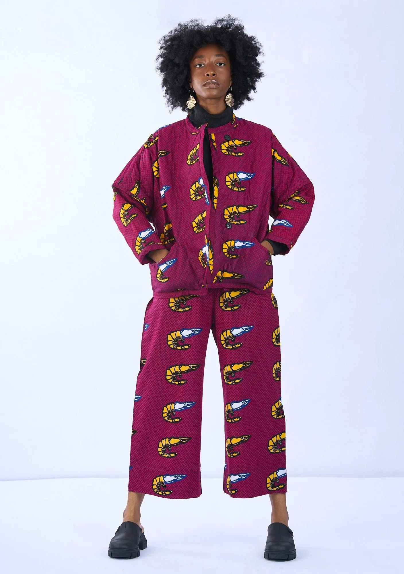 Wide Leg Pants - Prawns