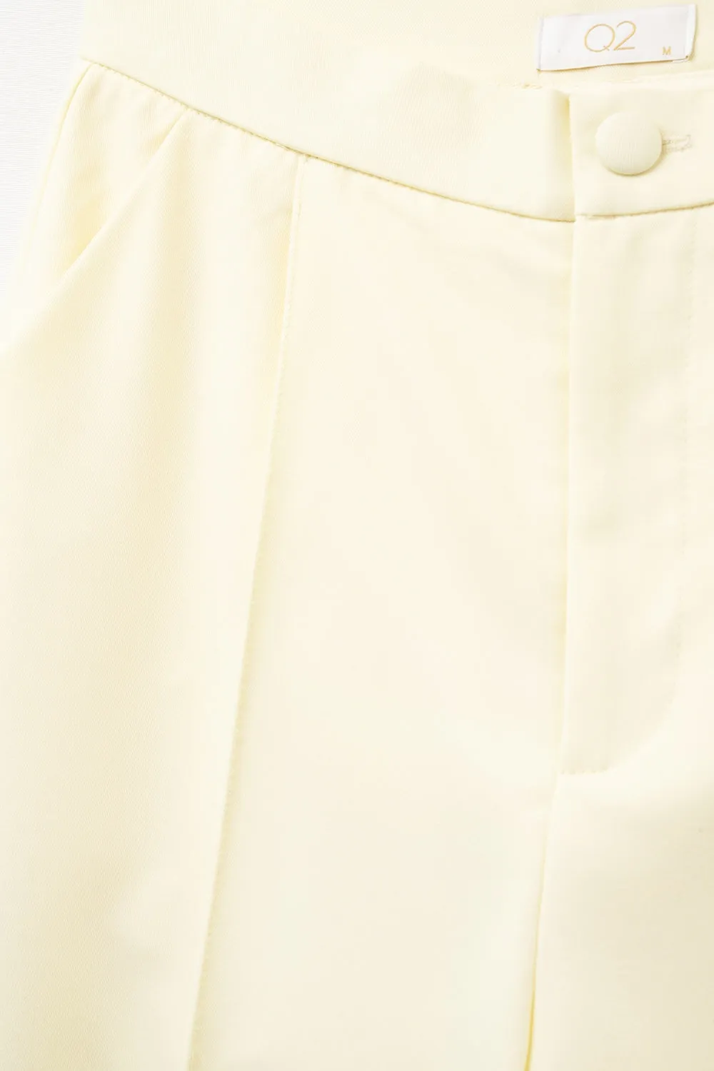 Wide Leg tailored pants In Yellow