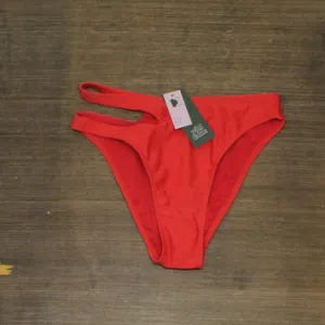 Wild Fable Side Cut Out Mid-Rise High Leg Cheeky Bikini Bottom 88181928 Red S