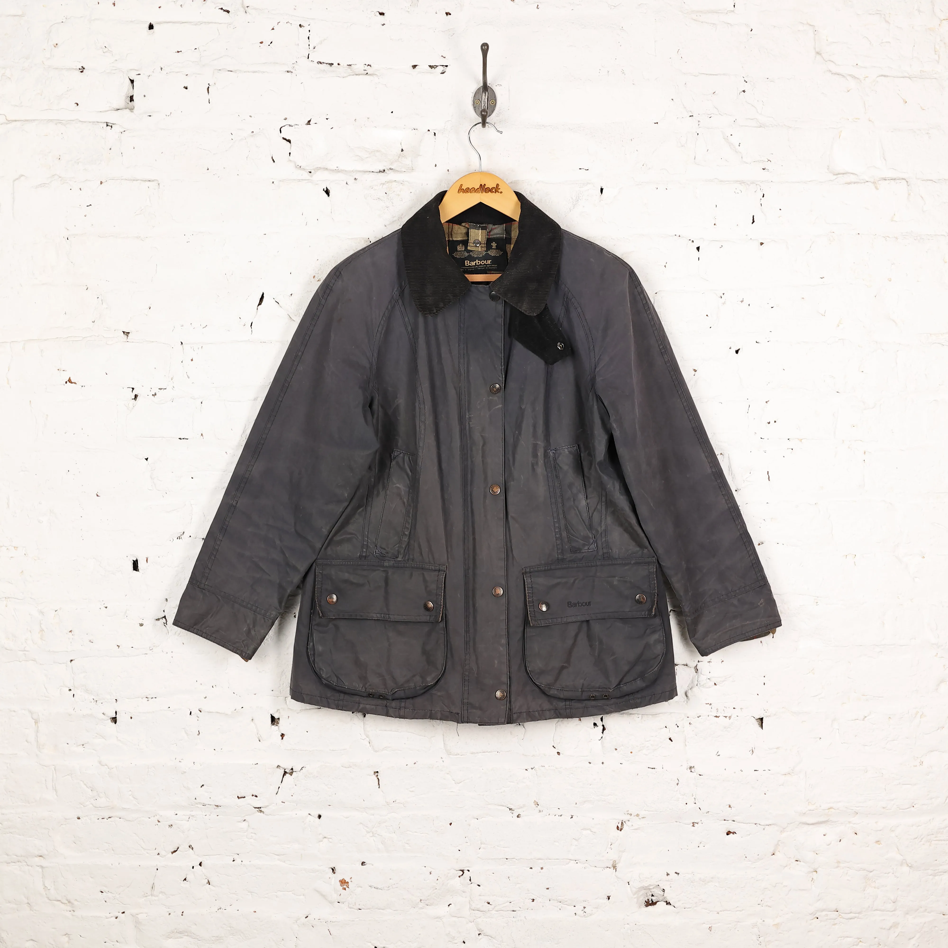 Women's Barbour Beadnell Wax Jacket - Blue - Women's M