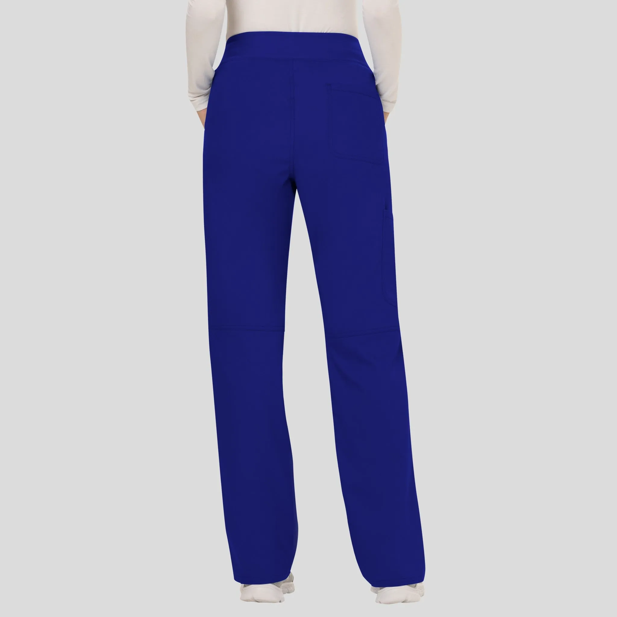 Women's Elastic Waistband Cargo Pull-On Scrub Pant | Galaxy