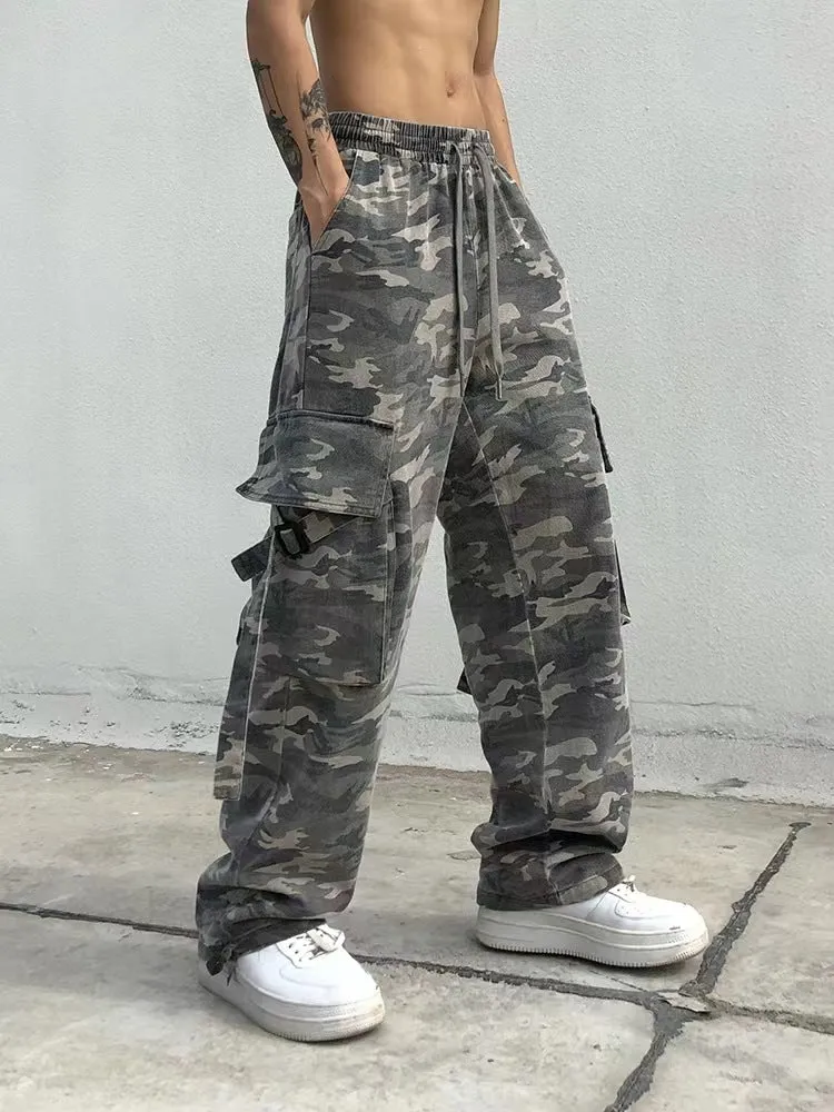 Women’s High Waist Straight Leg Camo Pants