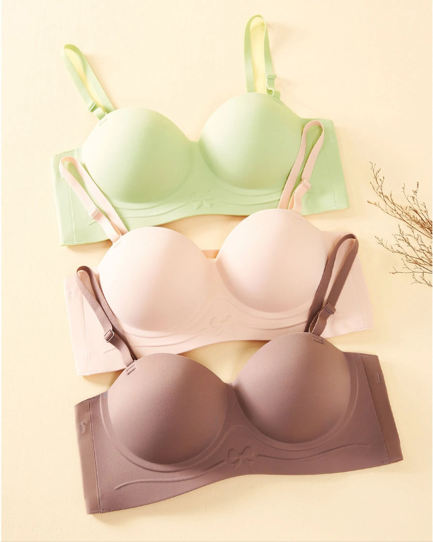 Women's Strapless Push-Up Bra | Seamless Wireless Support