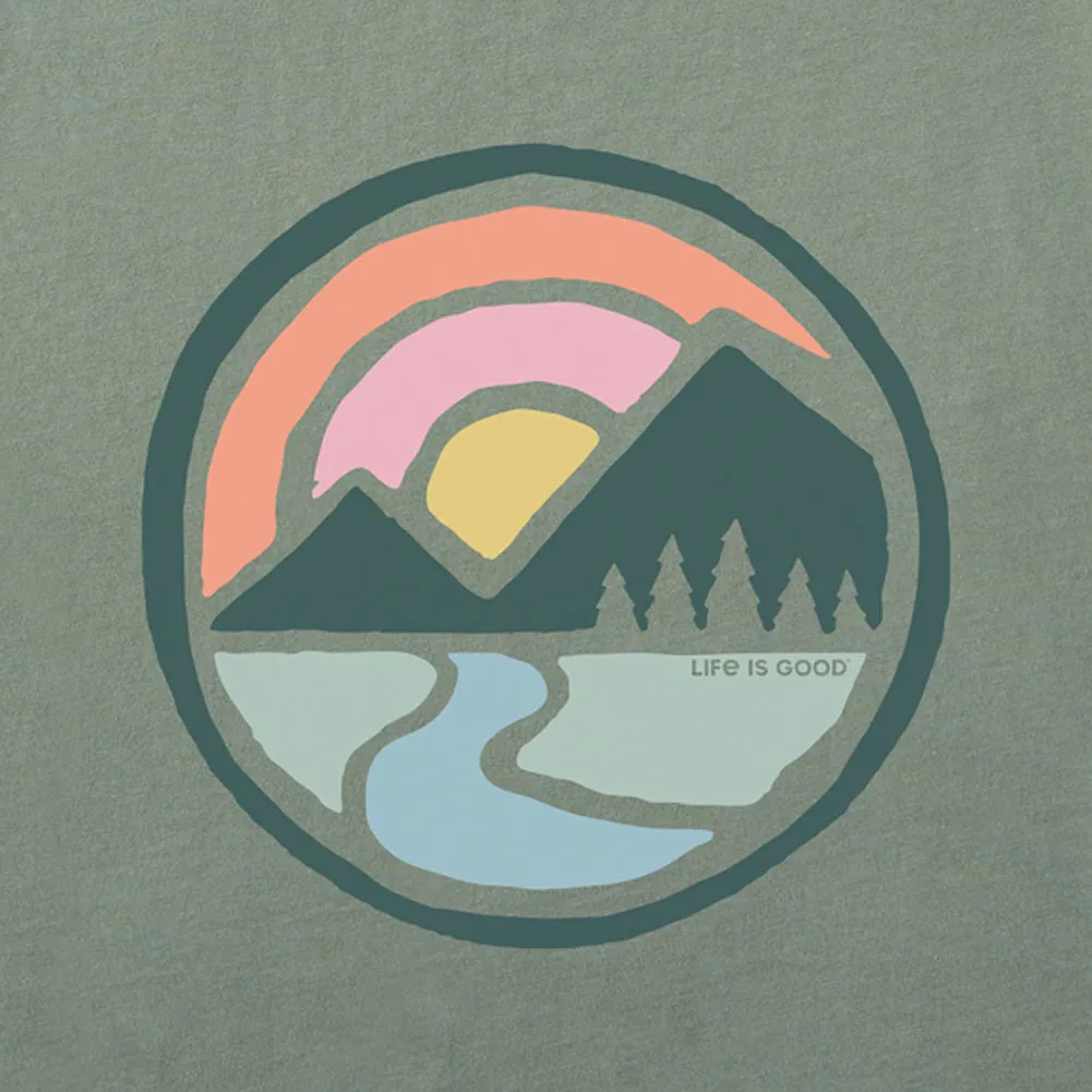 Women's Sunset Mountain Circle Crusher Boxy Hoodie - 115199