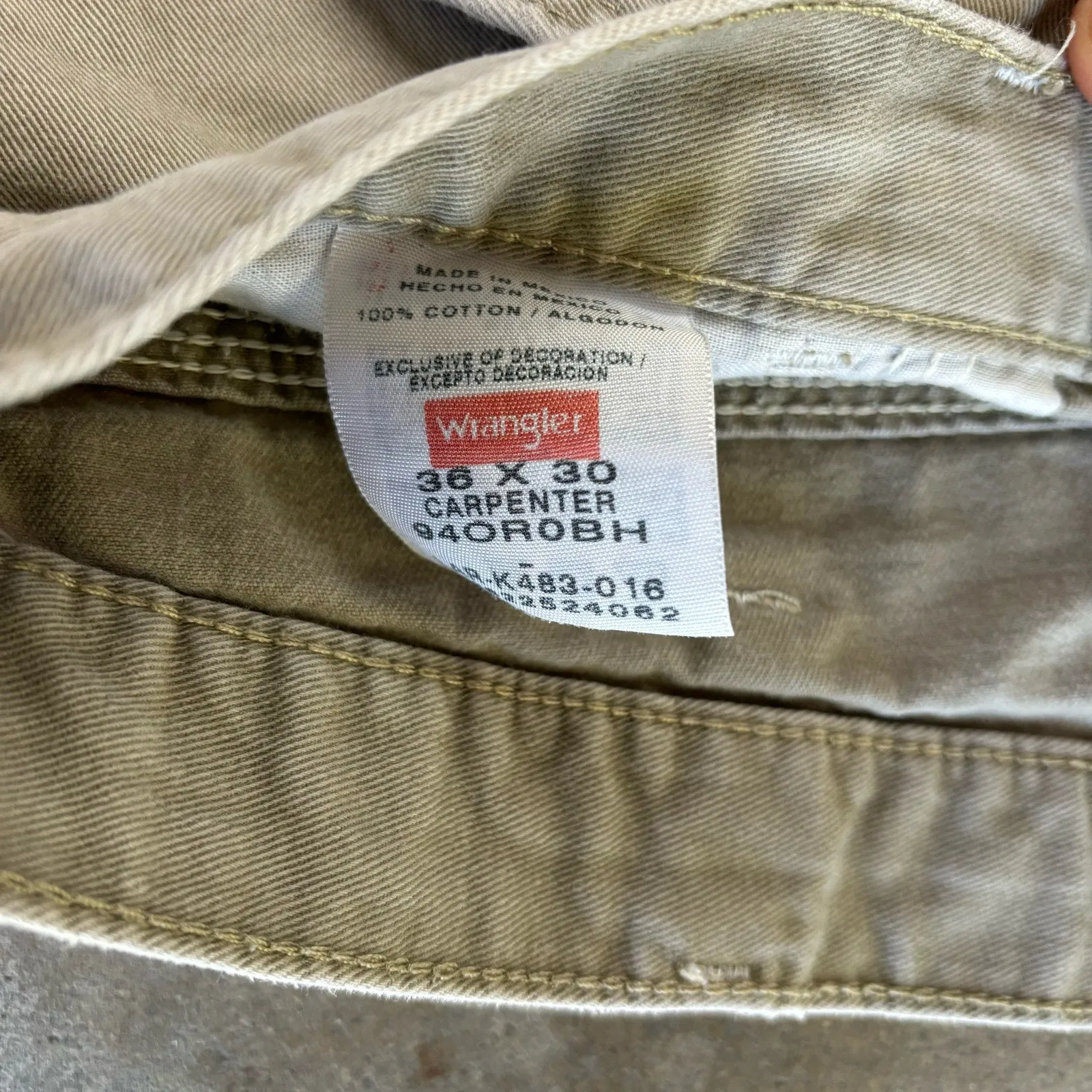 Wranglers Original Carpenters Pants Size 36x30