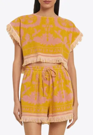 Wylie Toweling Cropped Tops